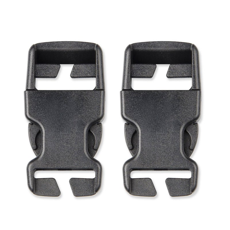 DYZD Plastic Buckle Repair Kit Quick Release Buckles No Sewing Required for Backpack Bag (25 mm, 2pcs Black) - Image 1